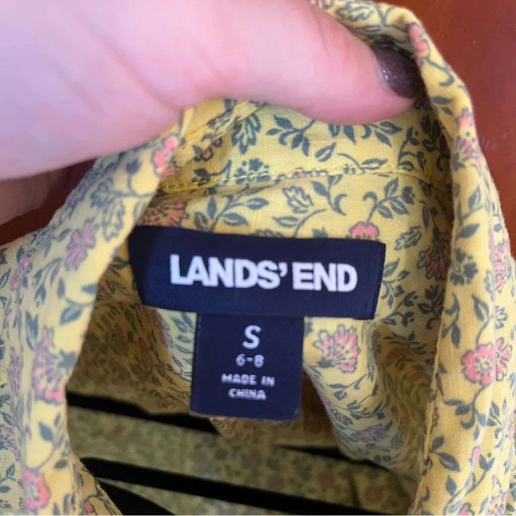 Floral Yellow Button up shirt - Image 3