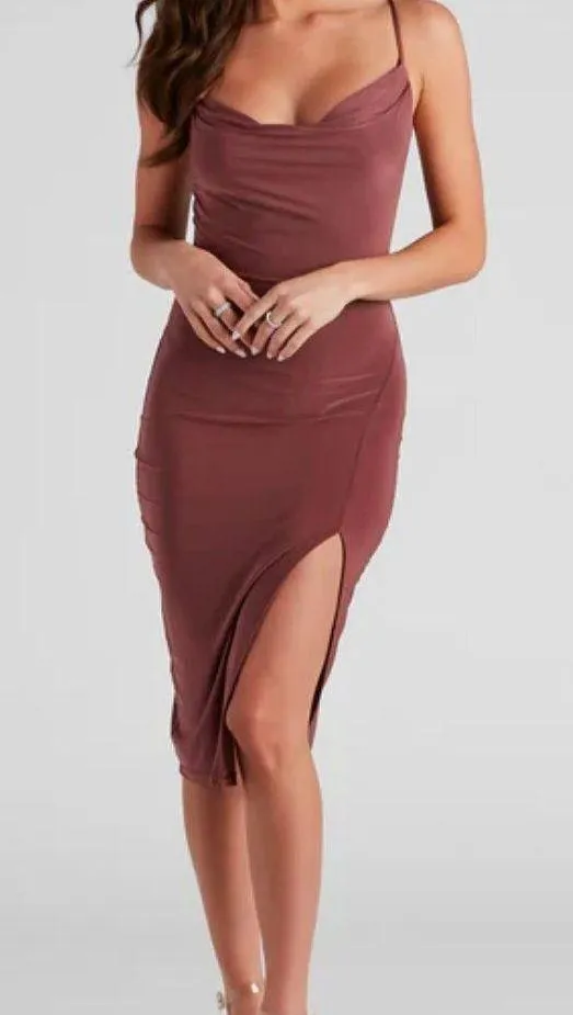 Cowl Neck Dress - Image 3