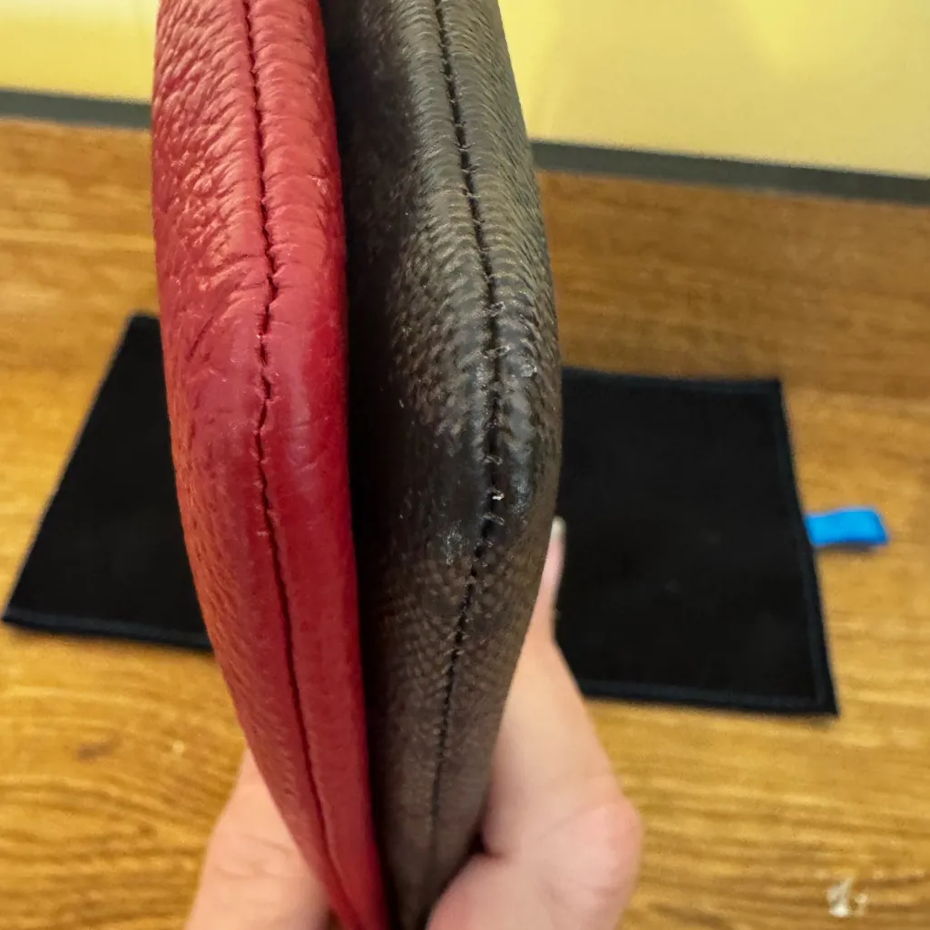 Coach Signature Wristlet in Brown and Red - Image 6