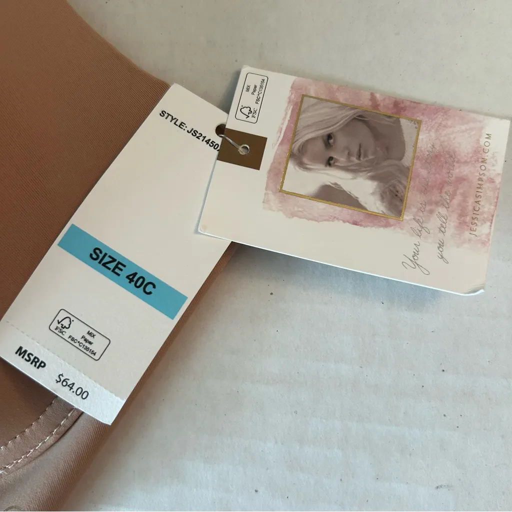 Jessica Simpson Smooth Tan Bra size 40C - Image 3