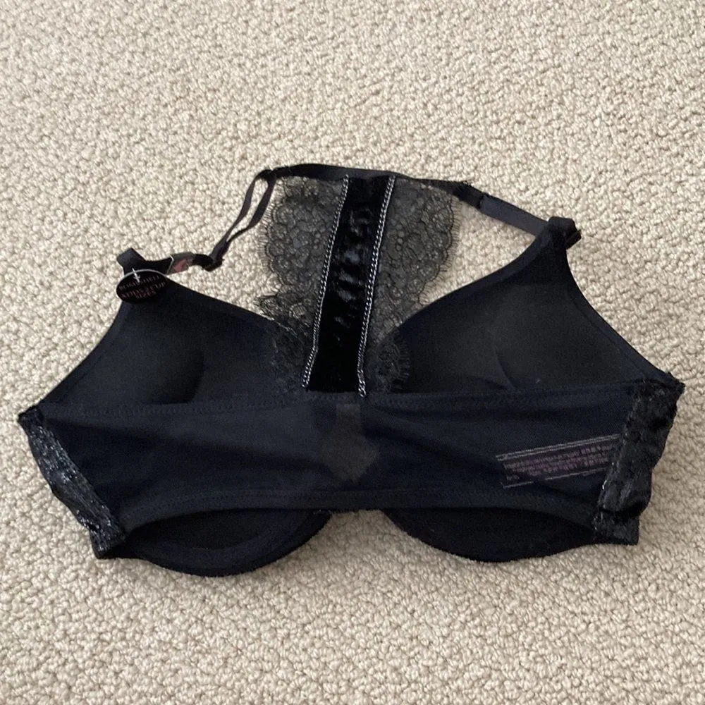 NEW Victoria’s Secret Bombshell Push-Up Bra Size 32C Embellished Back Velvet NWT - Image 5