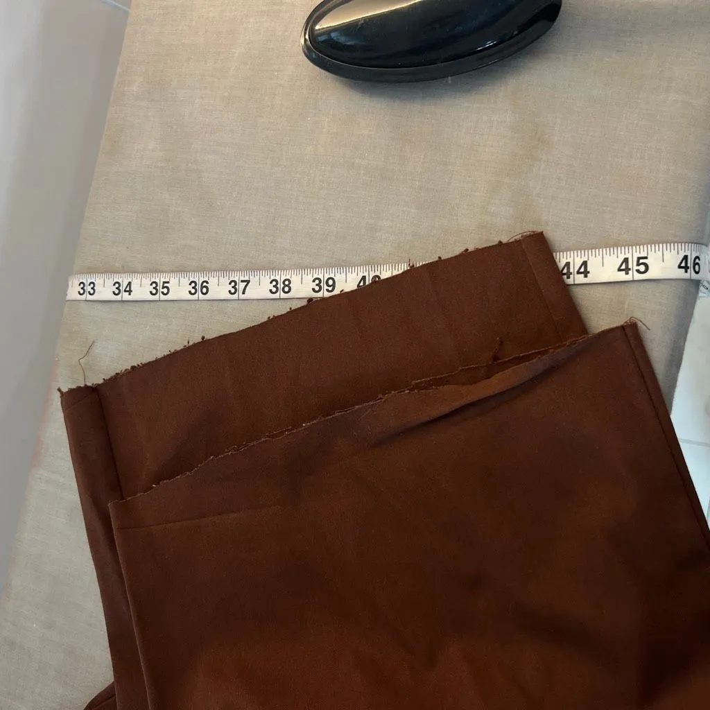 Pretty little thing chocolate brown wide leg cargo pants size 14 - Image 8