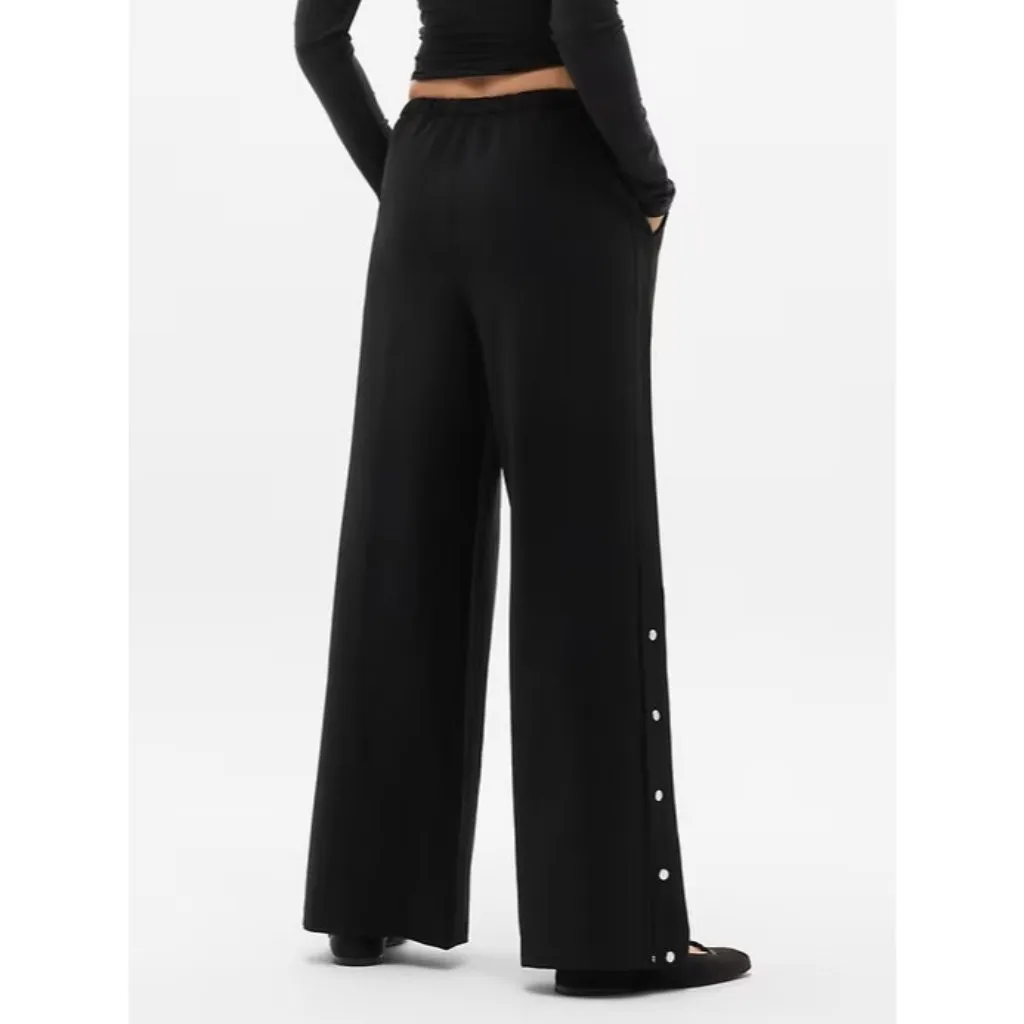 New Athleta M MVP Mid Rise Snap Pant Black Medium Regular - Image 4