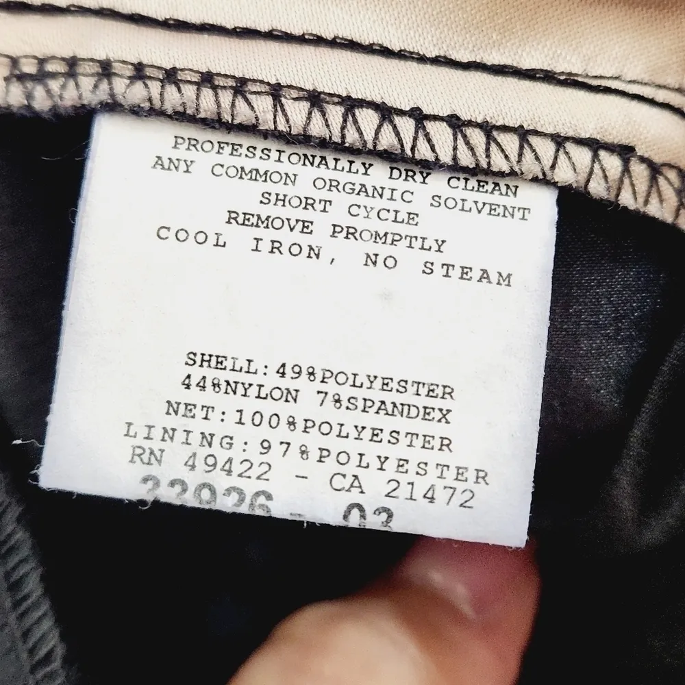 JESSICA McClintock Spaghetti Strap Bodycon Cocktail Dress Silver/Black Sz: 1 - Image 7