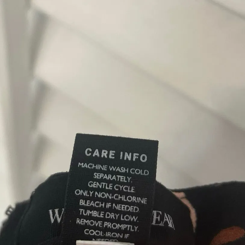 Who What Wear Black Floral Midi Skirt Size 14W‎ - Image 7