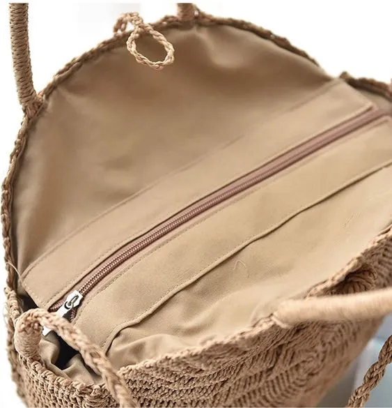 Round Straw Purse - Image 2