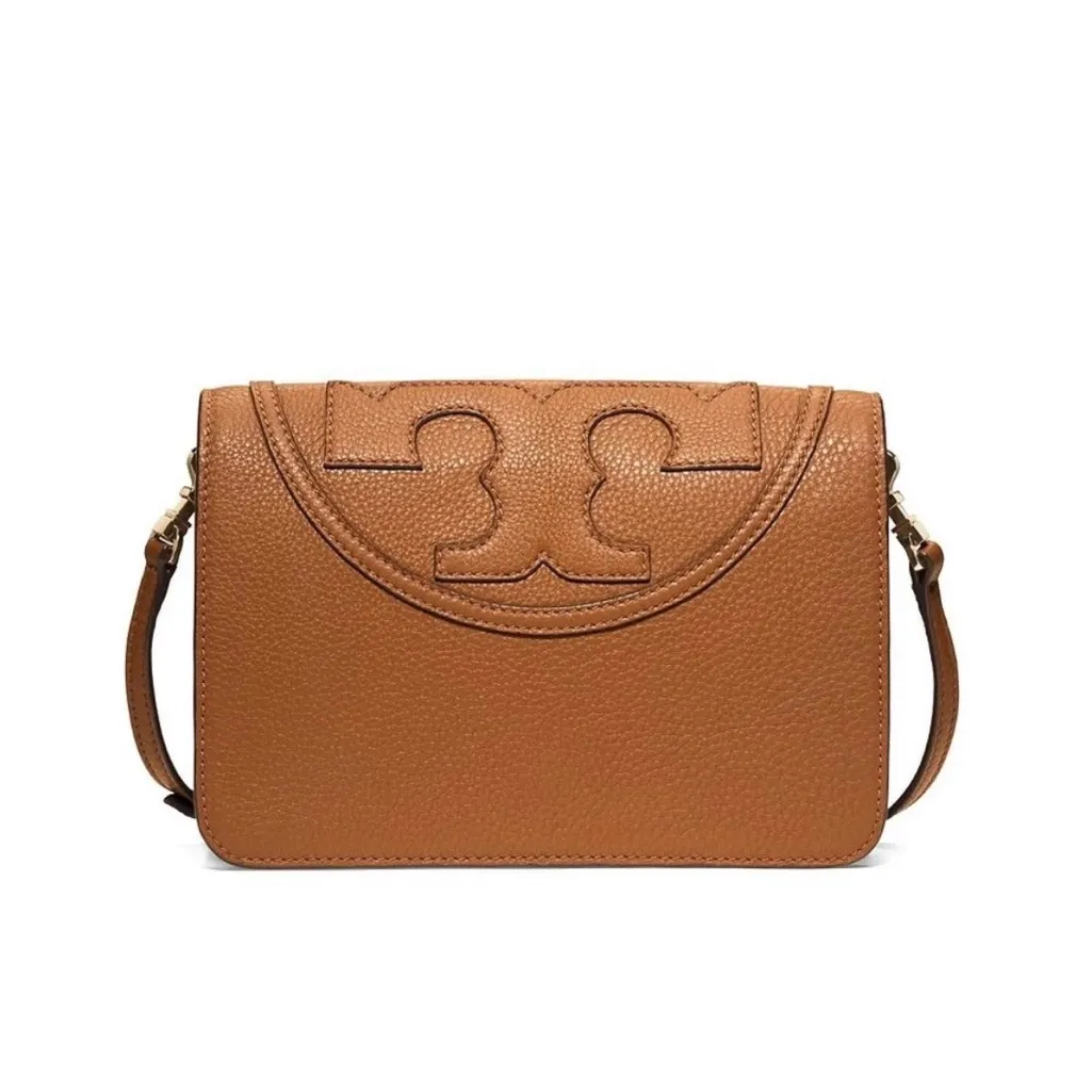 Tory Burch  Brown Leather All T Crossbody Bag - Image 2