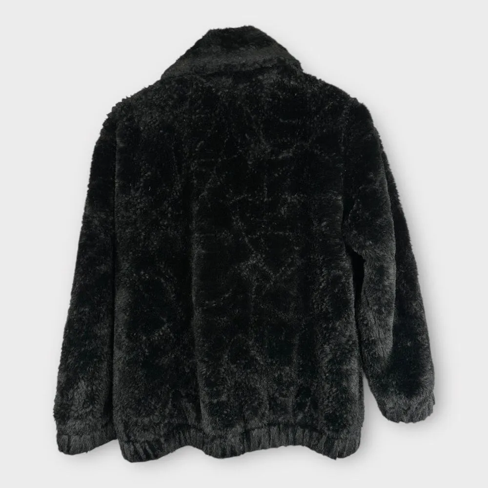 UGG Womens size XXS Kianna Faux Fur Jacket Black - Image 3