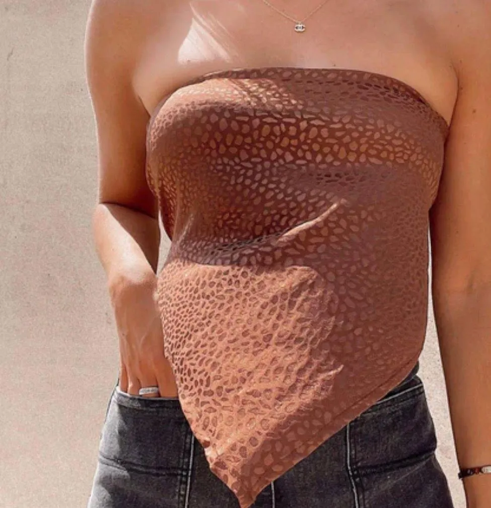 Brown Bandana Top Size M - Image 2