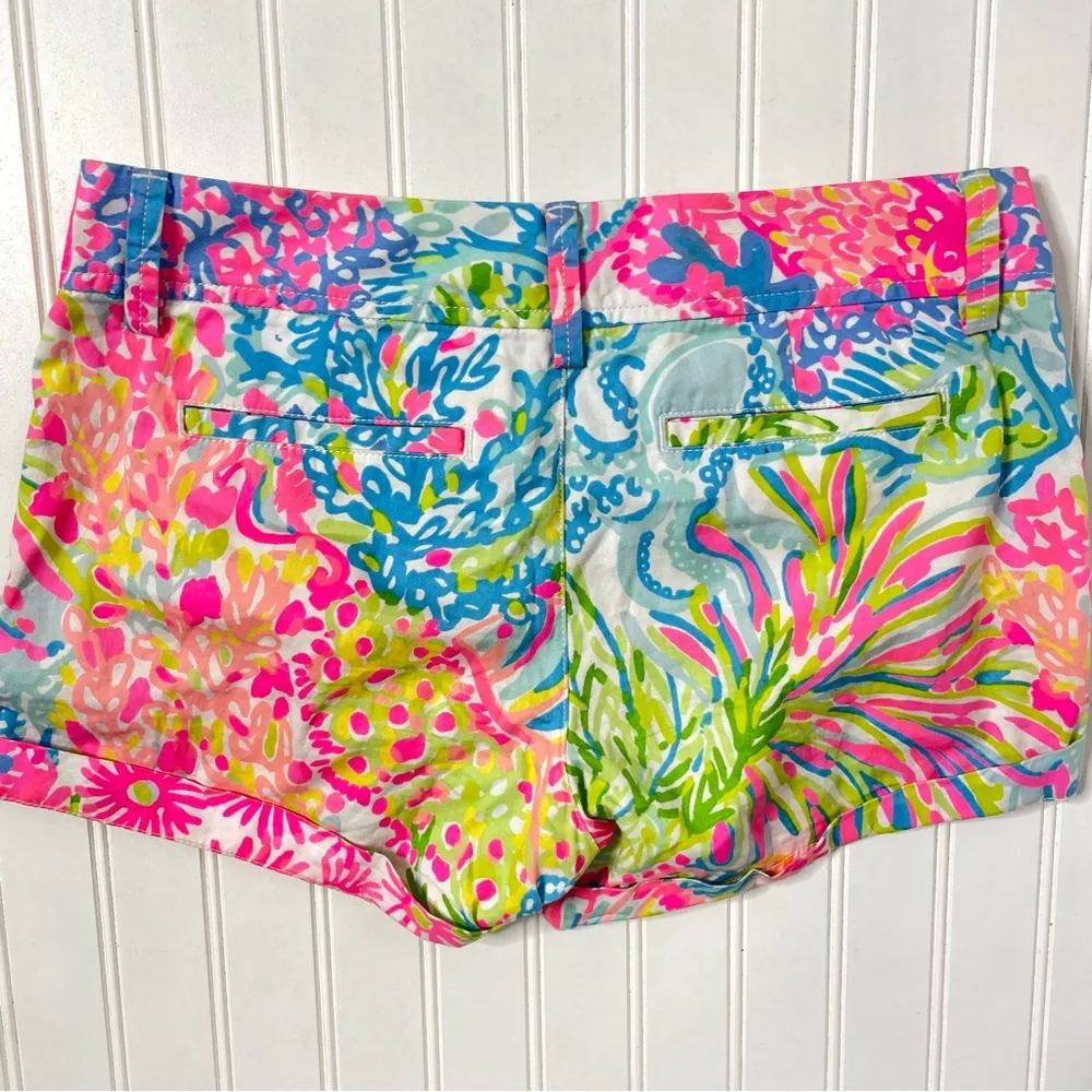 Lilly Pulitzer Callahan Short in Lovers Coral Reef Sz 4/161 - Image 9