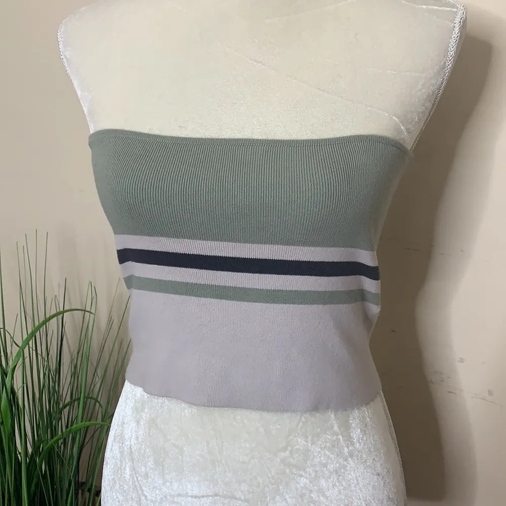 nwt // free people coco bandeau stripe ribbed top - Image 33