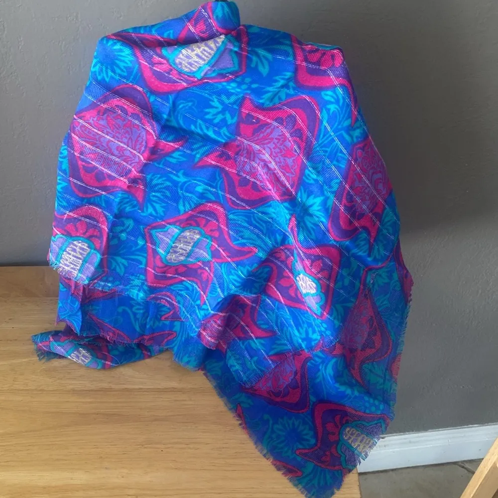 Vintage rare Axcess Rayon Scarf NWOT - Image 6