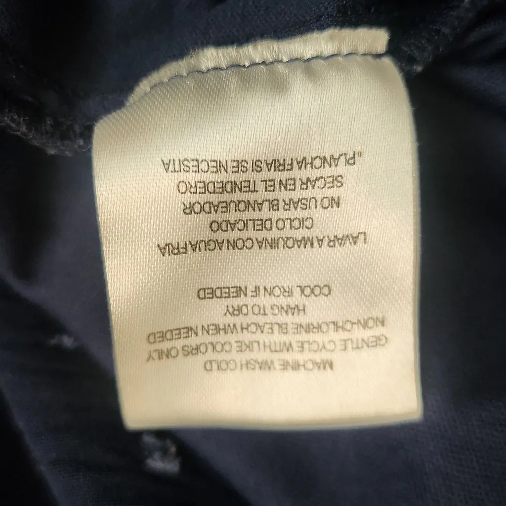 Navy Swiss Dot Babydoll Mini Dress Short Sleeve Empire Waist Juniors Size 5 - Image 10