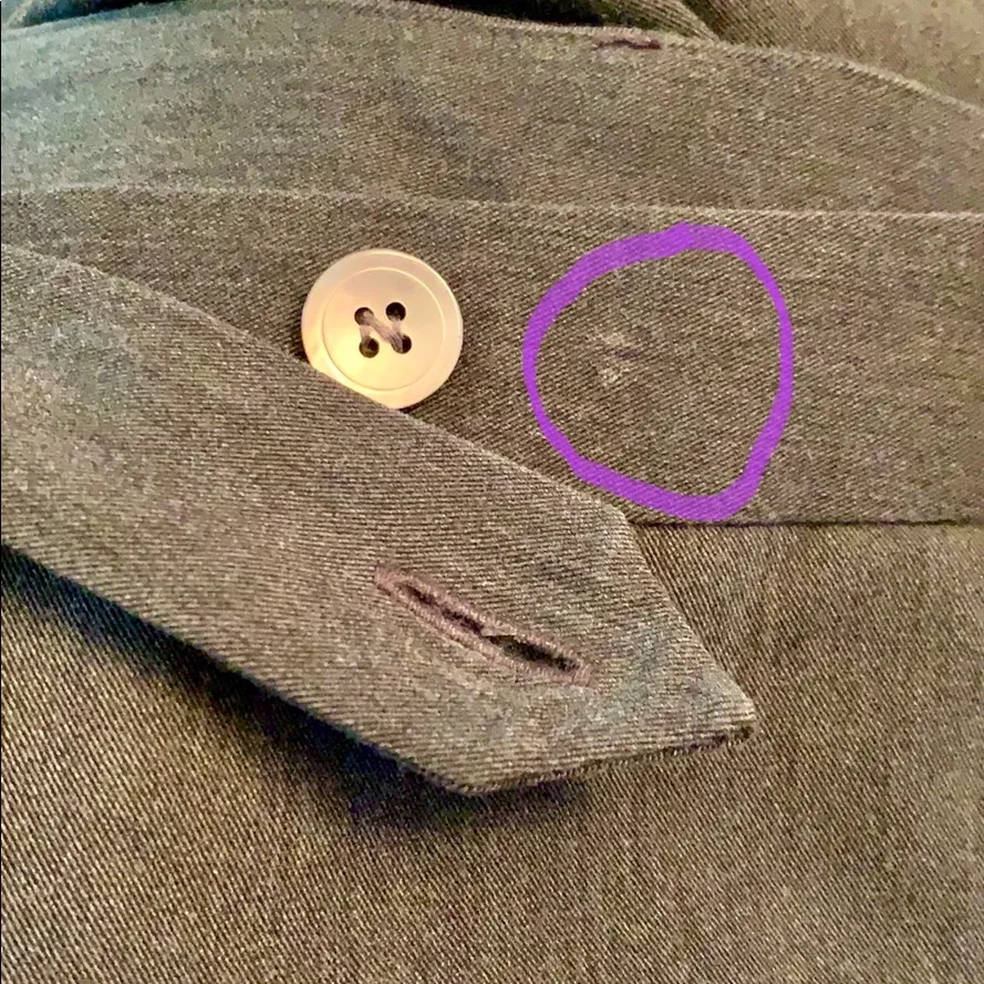 Express stretch charcoal gray cuffed boot cut staple office career pant - Image 8