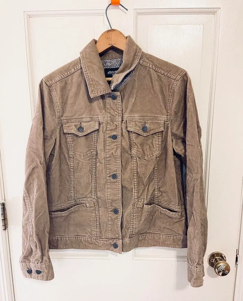 Eddie Bauer Corduroy tan  button up  jacket - Image 2