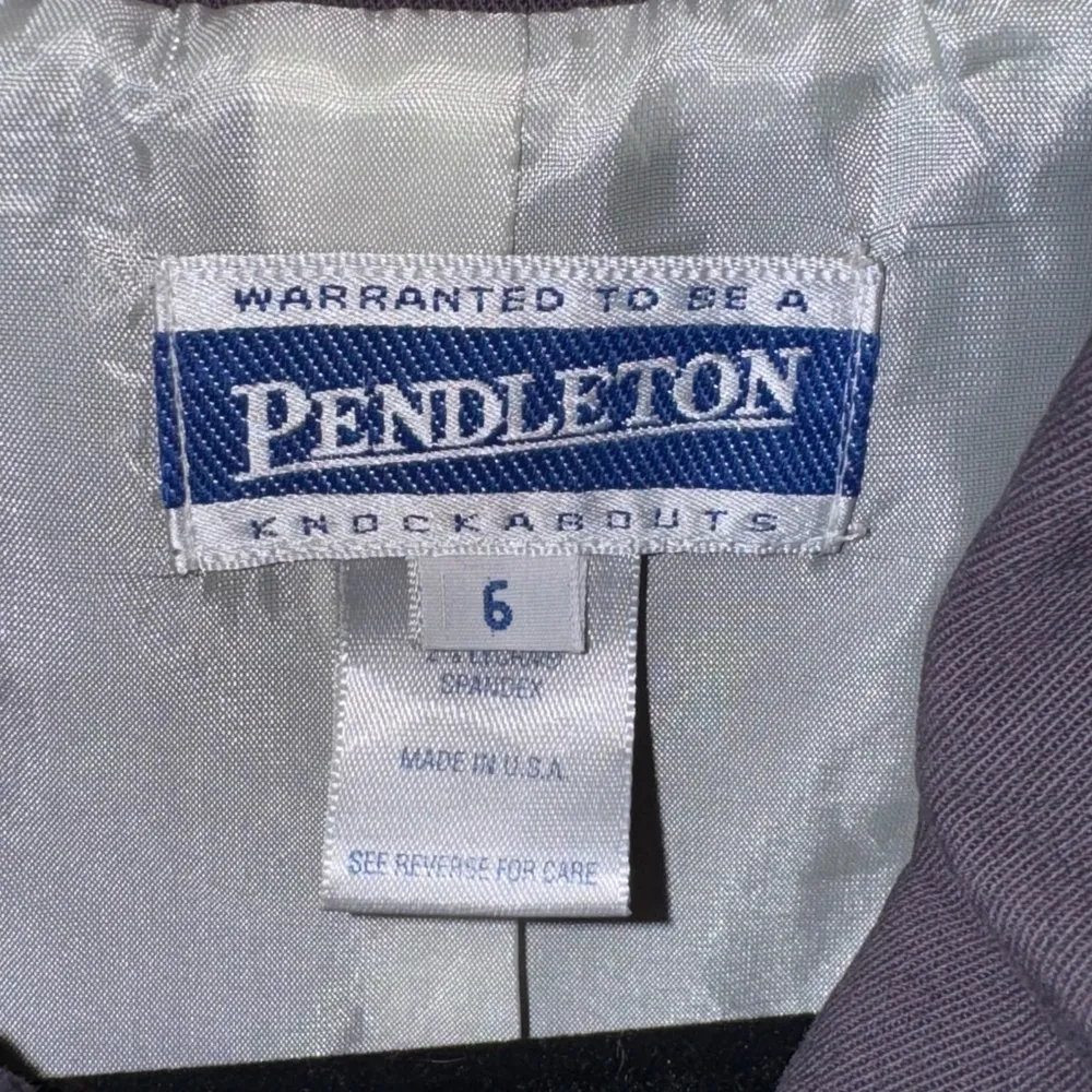 Pendleton Vest Purple Sleeveless Full Zip Women's Size 6 - Image 4