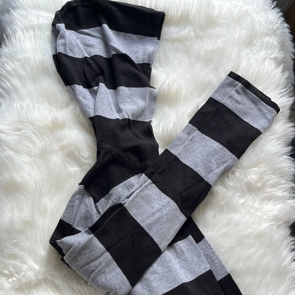 Striped hooded cardigan Black - Image 4