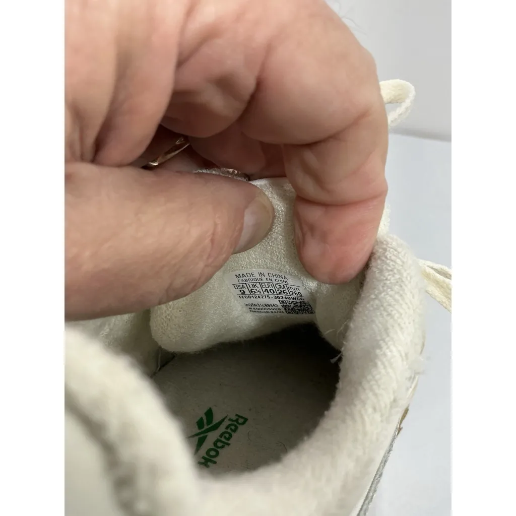 Womans Reebok Comfort Foot Bed Ortholite 9 Laceup Sneakers White - Image 6