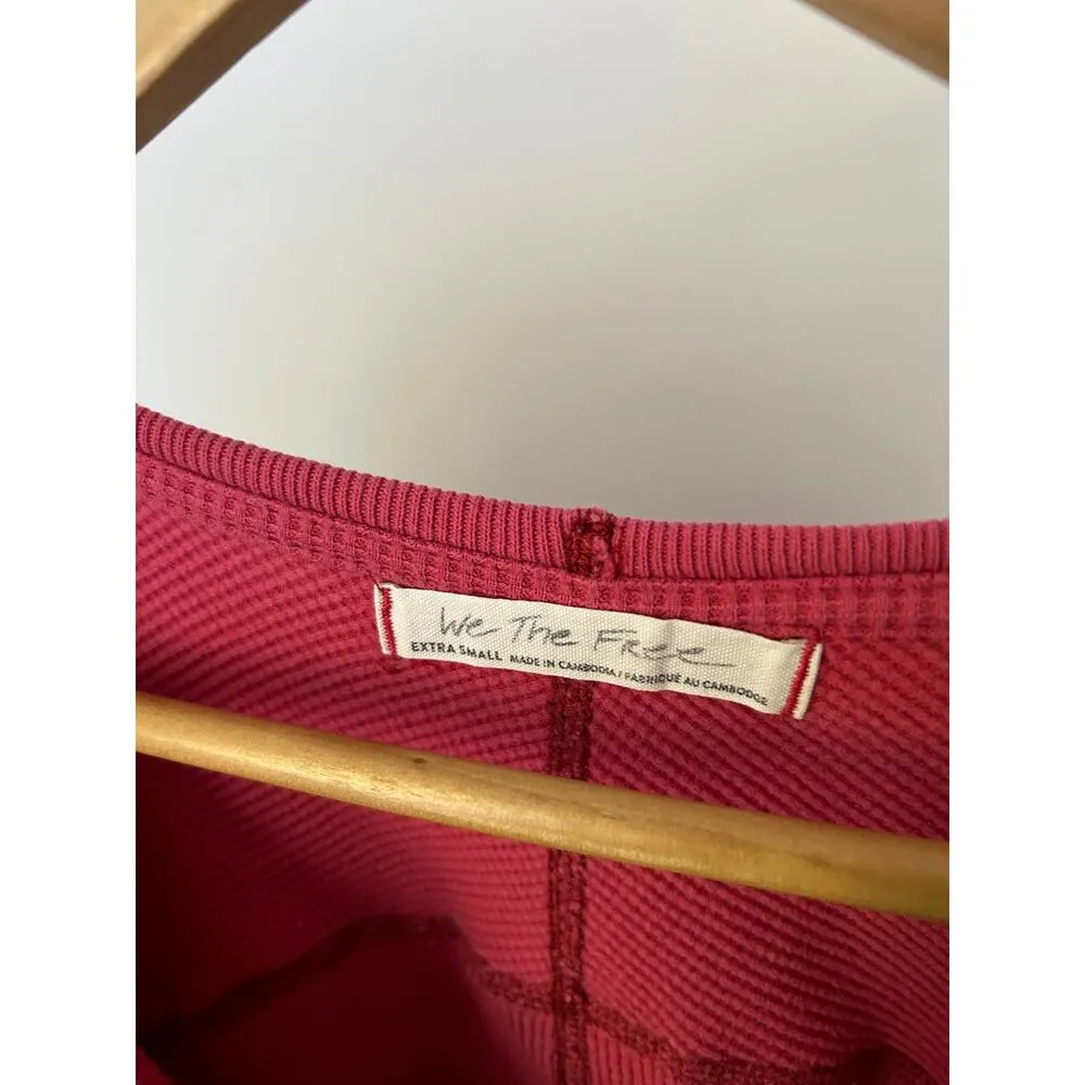 We‎ The Free Red Long Sleeve Top Size XS/S/M - Image 3