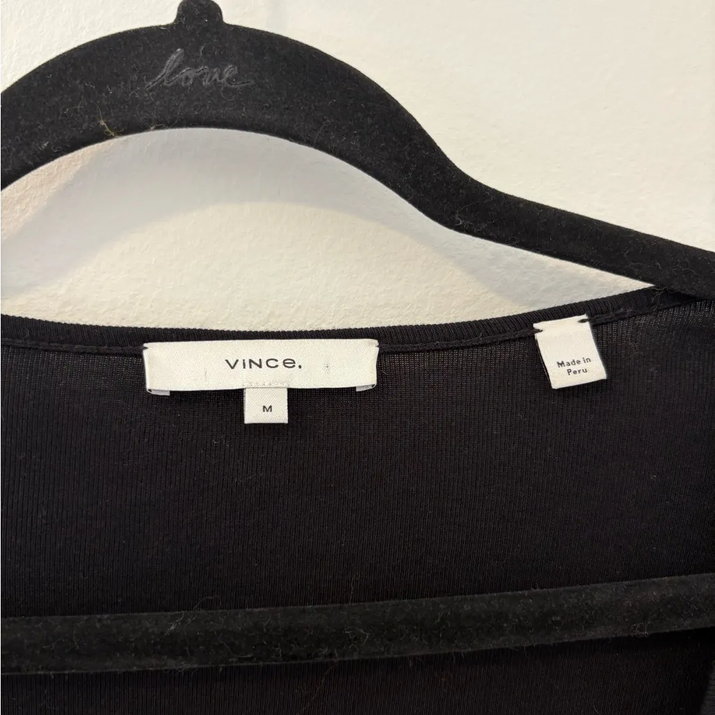 Vince Black Long Sleeve Medium - Image 2