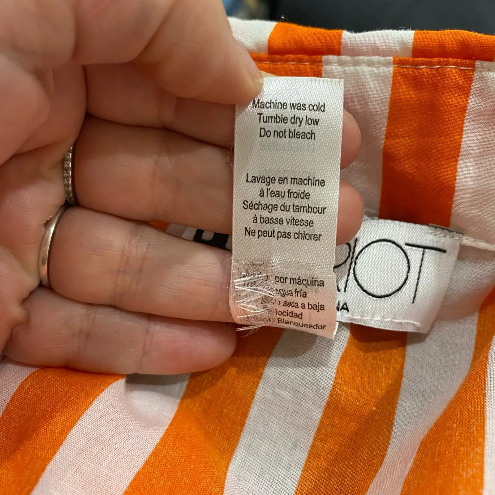 Beach Riot Alexa Sunset Stripe Button Down Swim Cover-Up Shirt Sz L Petite - Image 10