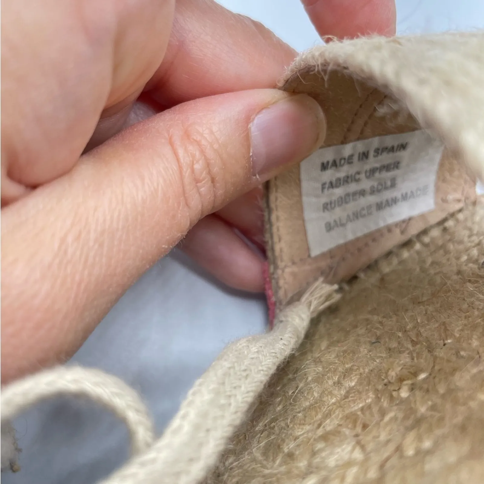 Intentionally Blank Platform Espadrille Sandals Tan & Coral Pink Womens 10 Beach - Image 11