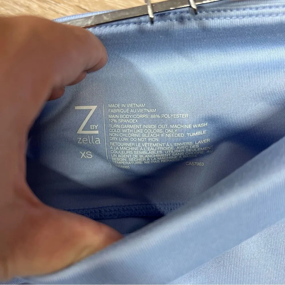 Zella light Blue‎ cropped leggings w/ side pockets - Image 2