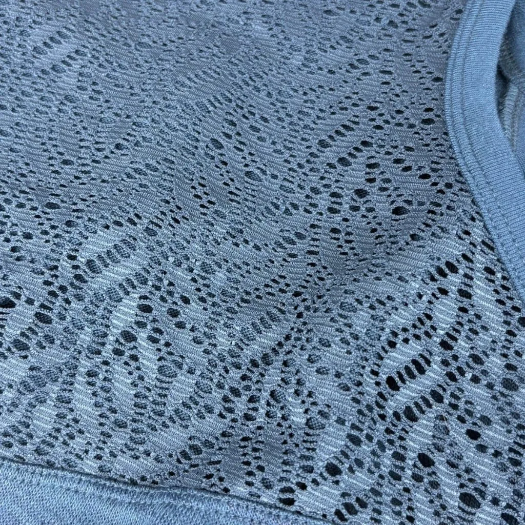 *Livi Active Top Womens Plus 18/20 Teal Lace Front Open Back Athleisure Shirt Blue - Image 7