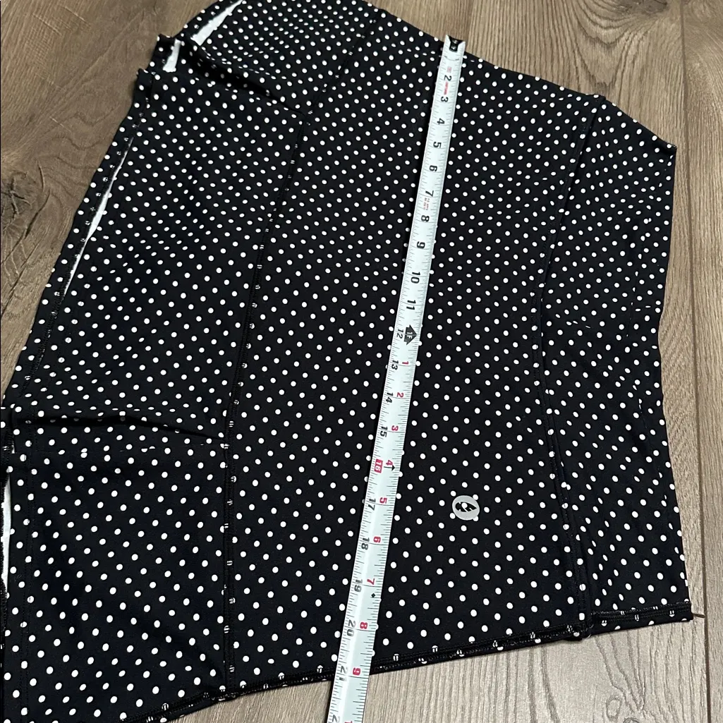 Dona Jo 16" JoJo Skirt Skort High Rise Black Polka Dot Size XL - Image 8