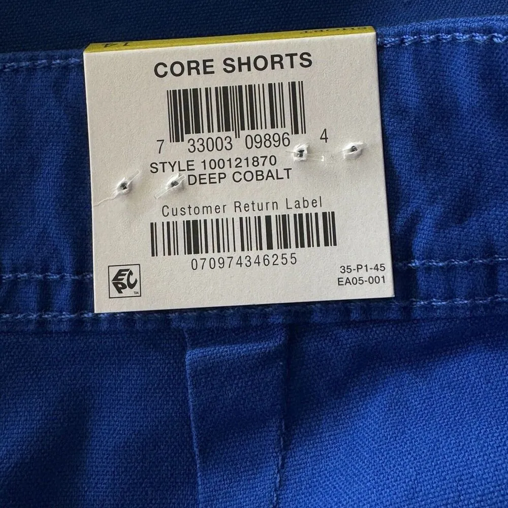 Style & Co SZ 14 Chino Shorts Mid-Rise Pockets Zip-Fly Stretch Cobalt Blue Women - Image 6