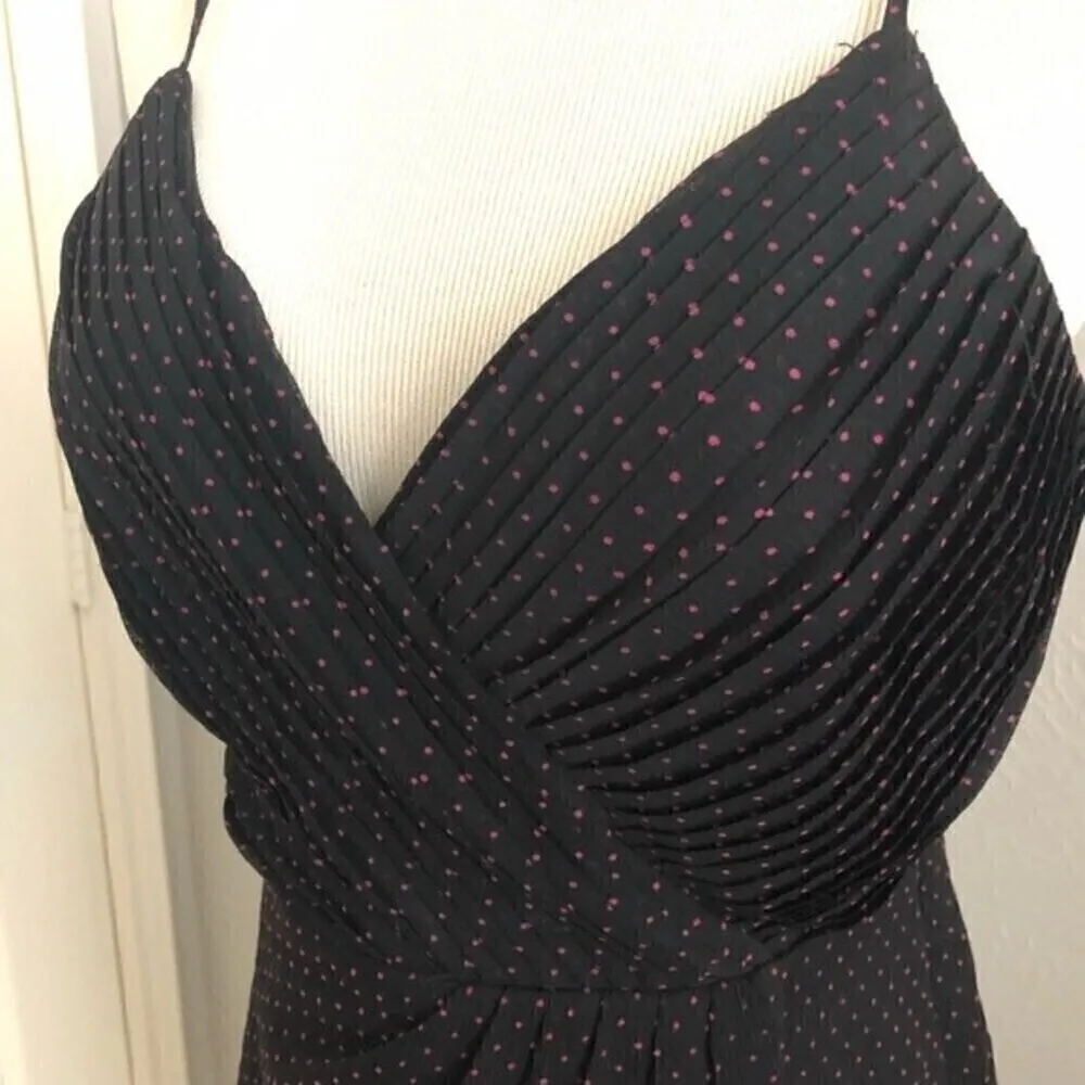 NBD  Averie Polka Dot Midi Wrap Dress Black Sz Small NWT - Image 5