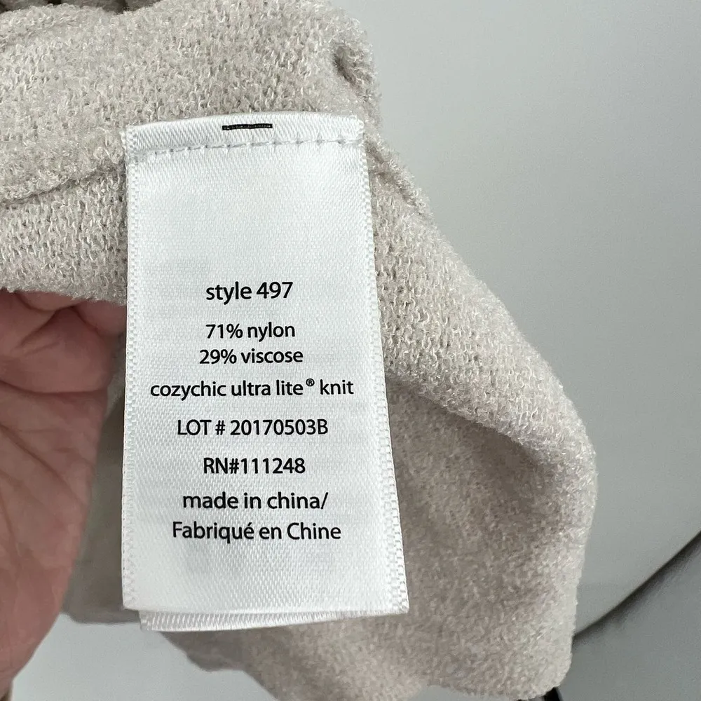 Barefoot Dreams 497 CozyChic Ultra Lite Sleeveless Cardi - Sand Dune size medium - Image 7