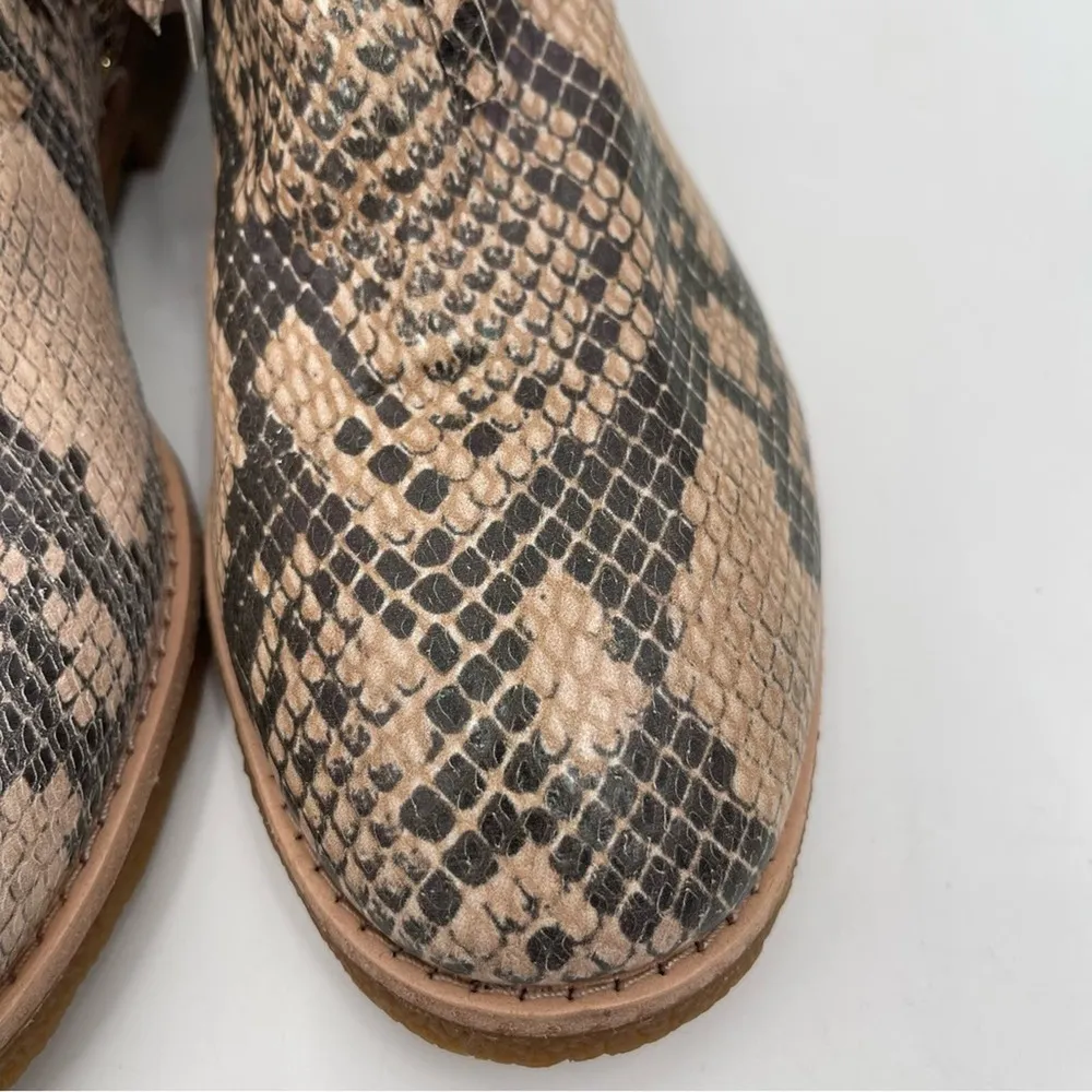 NEW KATE SPADE x SAKS Boots Bestie Fringe Bootie Snakeskin Zipper Size 7 NWOT - Image 6