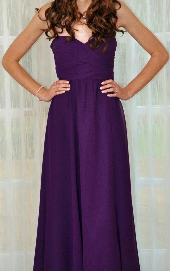 Purple Strapless Gown - Image 2