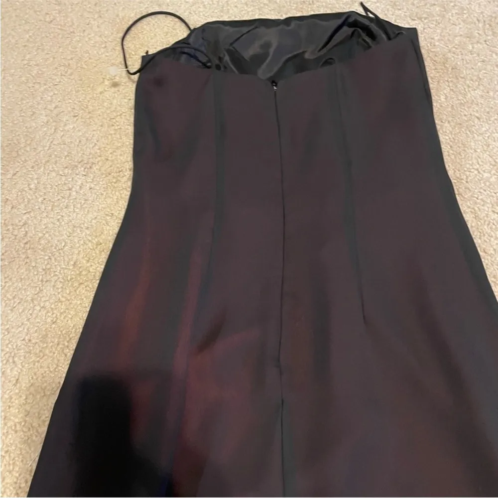 Dave and Johnny  red and black slit maxi dress prom - Image 5