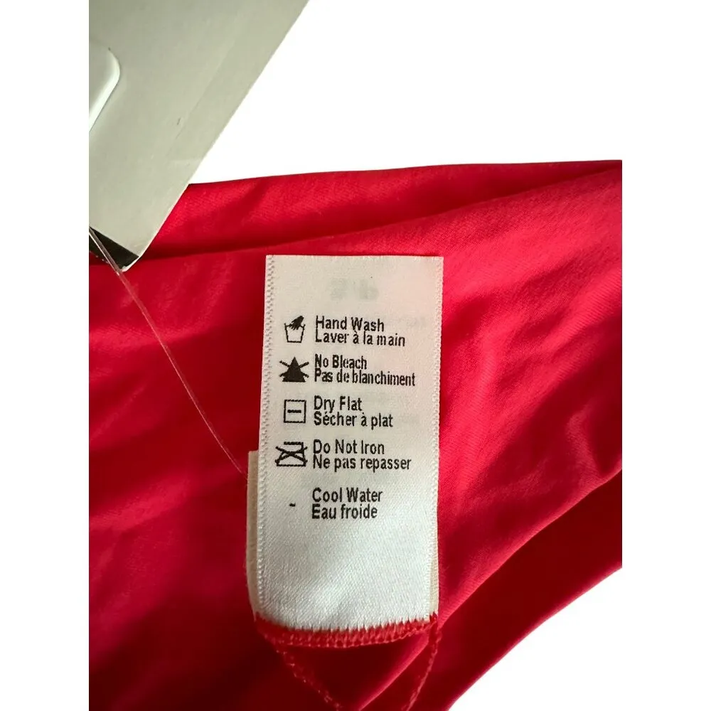 LSpace Womens High-Cut Bikini Bottoms Vibrant Pink Swimsuit Swimwear NWT Beach - Image 3