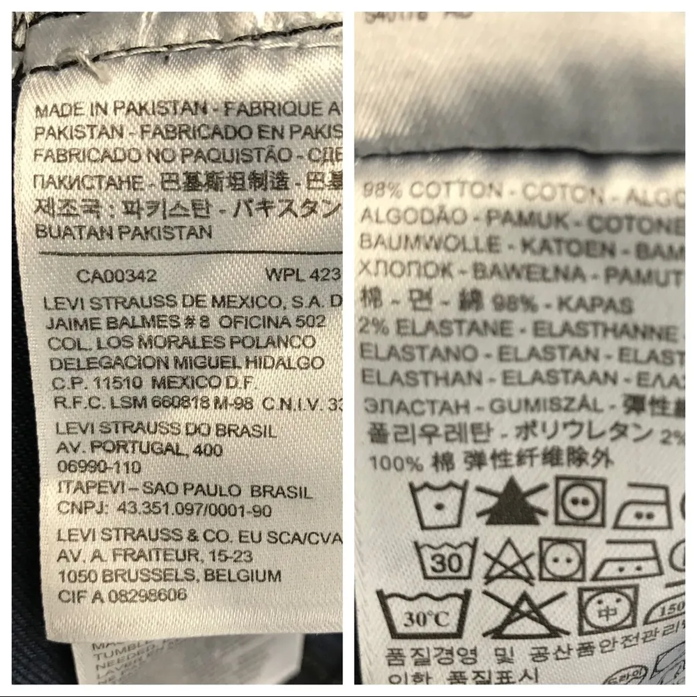 🌴Levi’s Womens Distressed Dark Denim Vest Size XS - Image 8