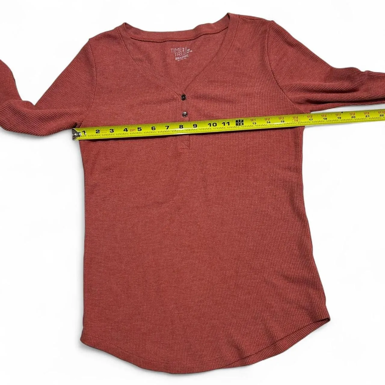 Long sleeve Henley Red Size M - Image 3