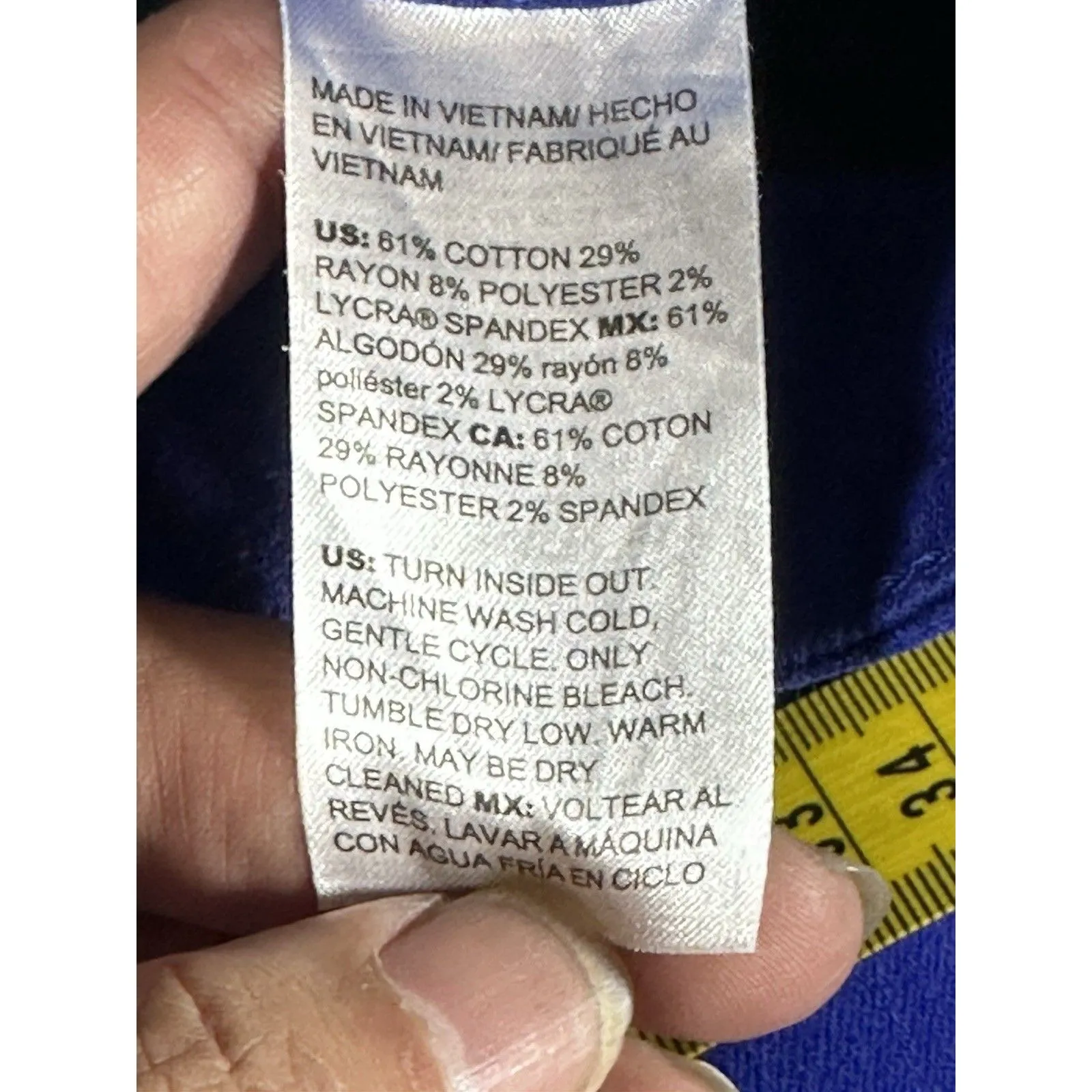 Chico's So Slimming Girlfriend Crop Slim Fit Jeans Women's Blue US 6 - Image 6