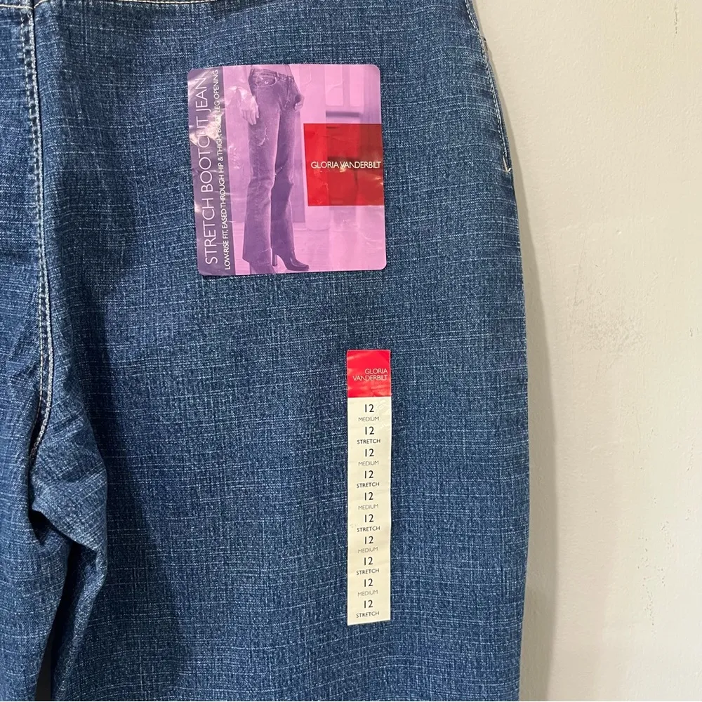 NWT GLORIA VANDERBILT GLORIA PERFECT FIT antique Blue BOOT WOMEN'S SIZE JEANS 12 - Image 7