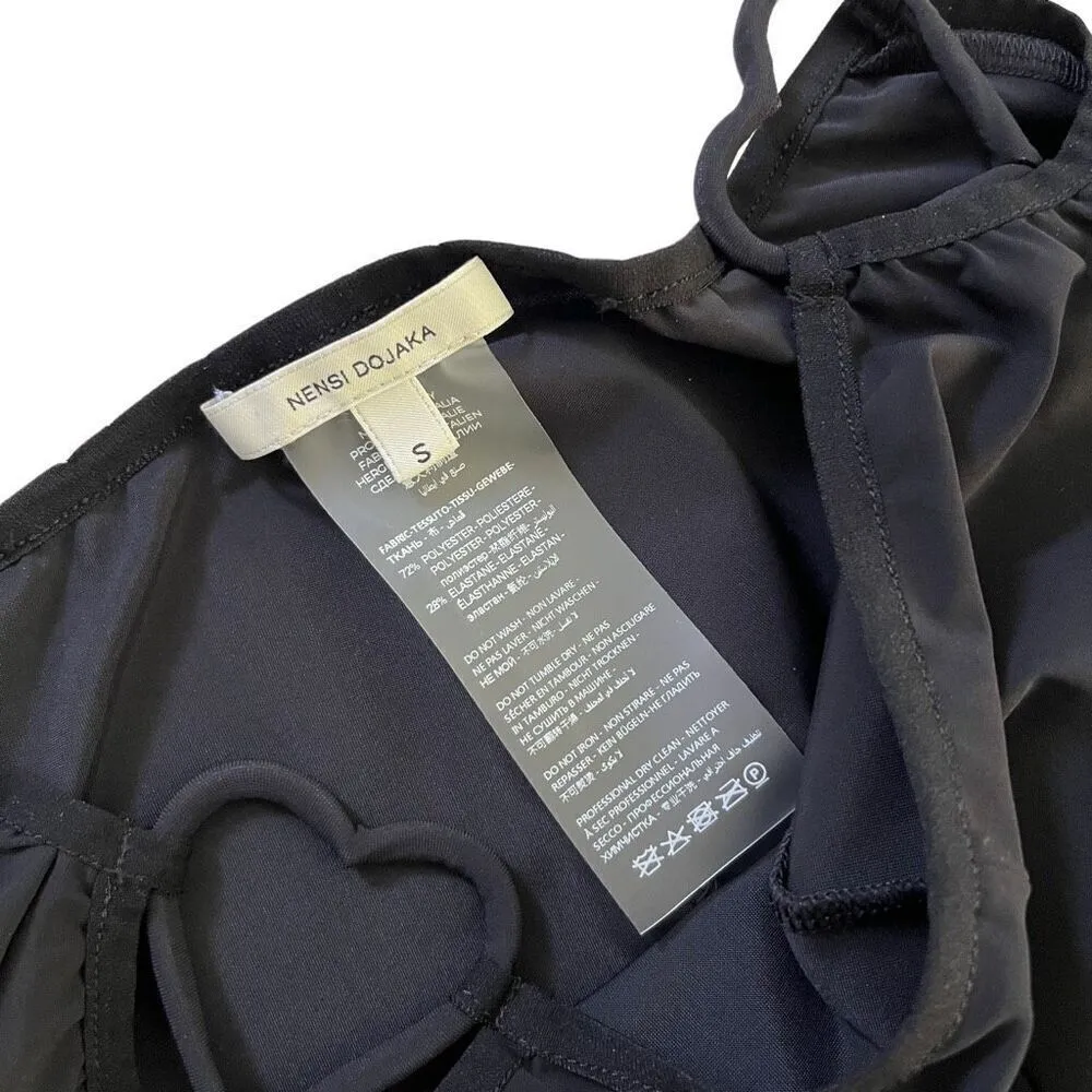 Nensi Dojaka Heart Legging in Black‎ Black - Image 4