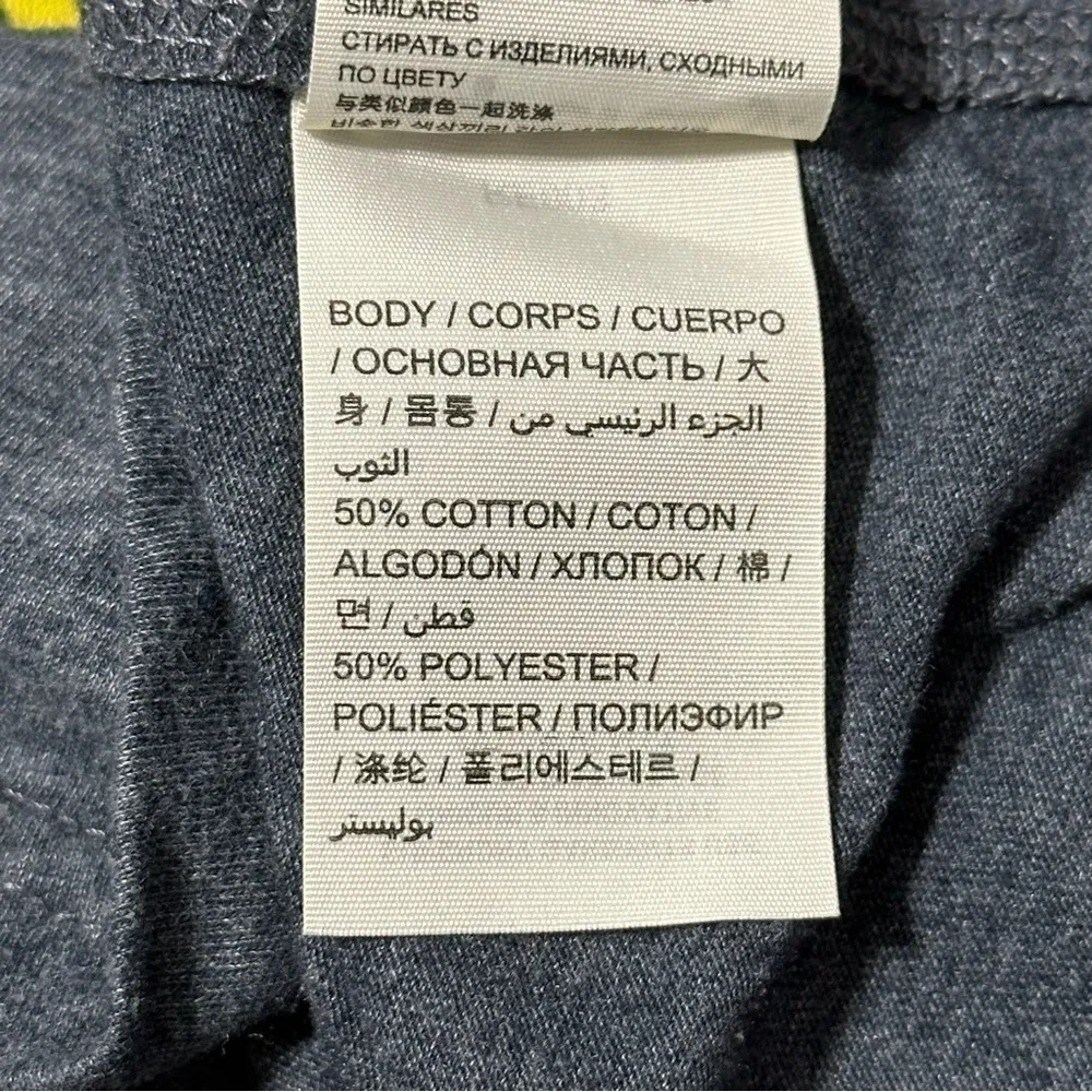 SuperDry Women’s Size M Heathered Black Yellow Logo Graphic Short Sleeve T-Shirt - Image 7