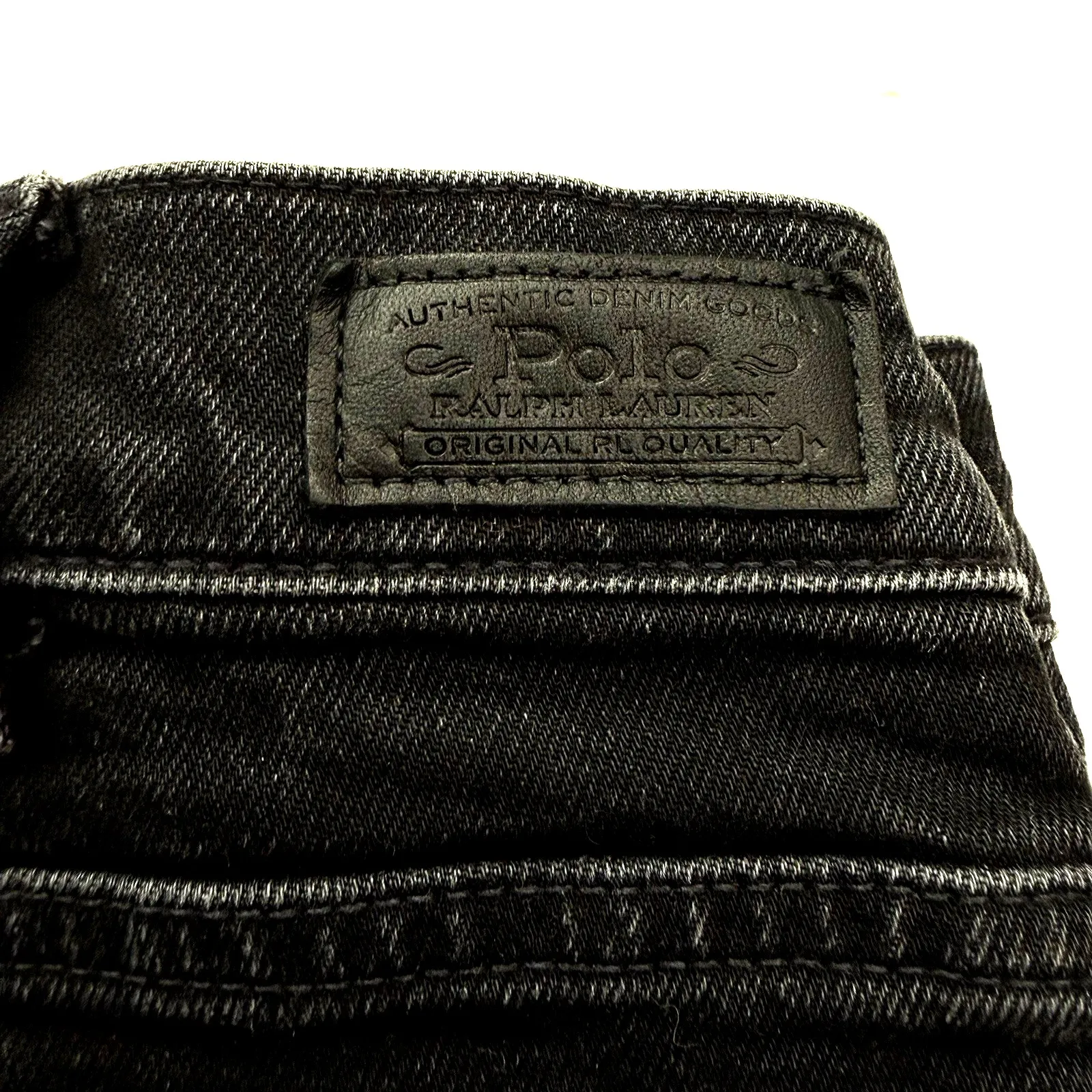 Polo Ralph Lauren High Rise Wide Leg Flare Trouser Jean Women 30 10 32.5" Inseam - Image 6