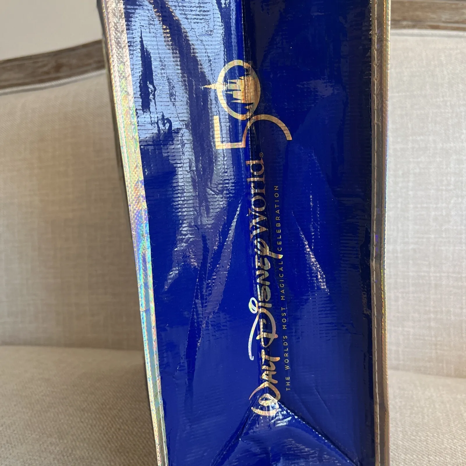 Walt Disney World 50th Anniversary Reusable Shopping Tote Bag SMALL  Holographic - Image 7