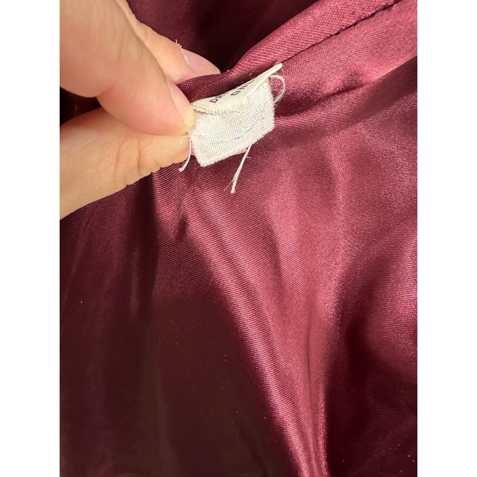 Vtg 70s Union Made Belted Trench Coat Womens Large Brushed Boho Glam Whimsigoth Red Size M - Image 5