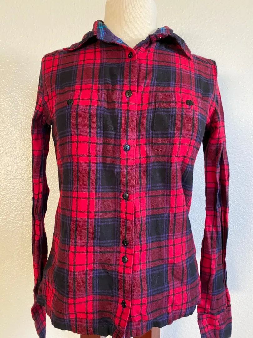 Etnies Button Up Flannel Multiple Size XS - Image 2