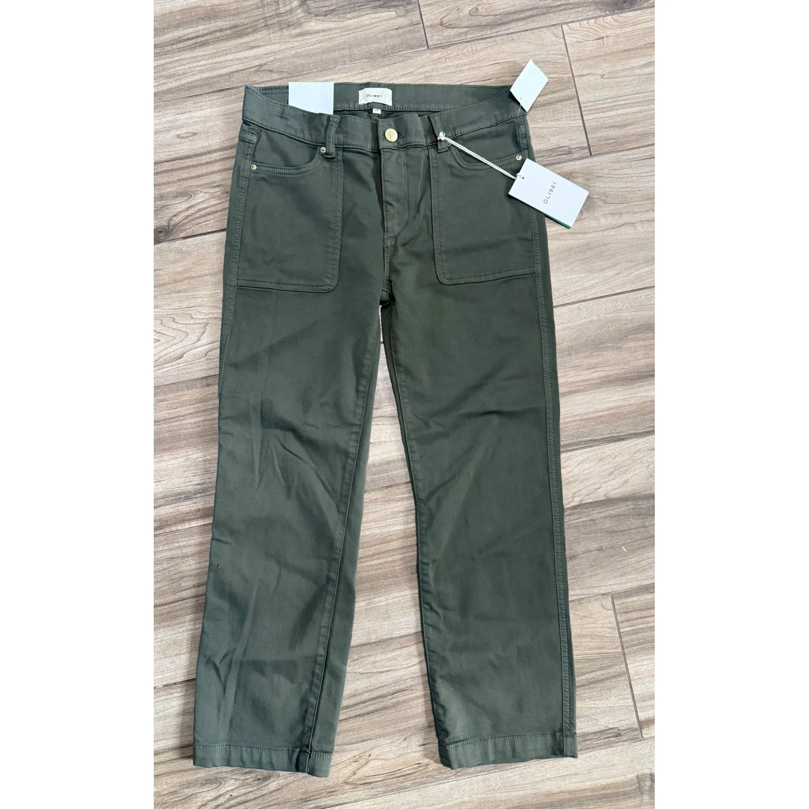 NWT DL1961 Mara Straight Instasculpt Mid Rise Jeans in Dark Catskills Sz 27 $219 - Image 5