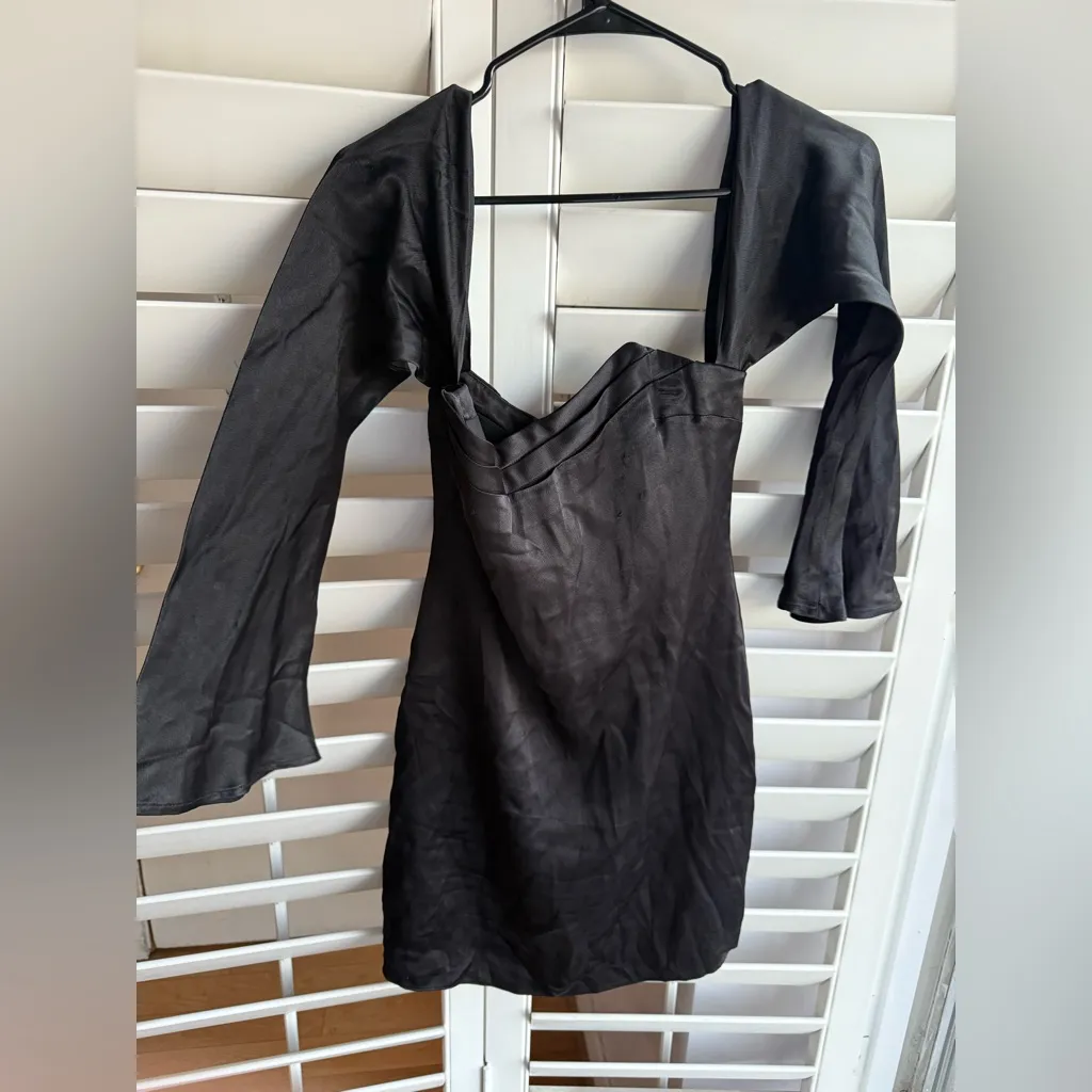 Camila Coelho Black Strapless Dress Charlie Mini Dress - Image 4