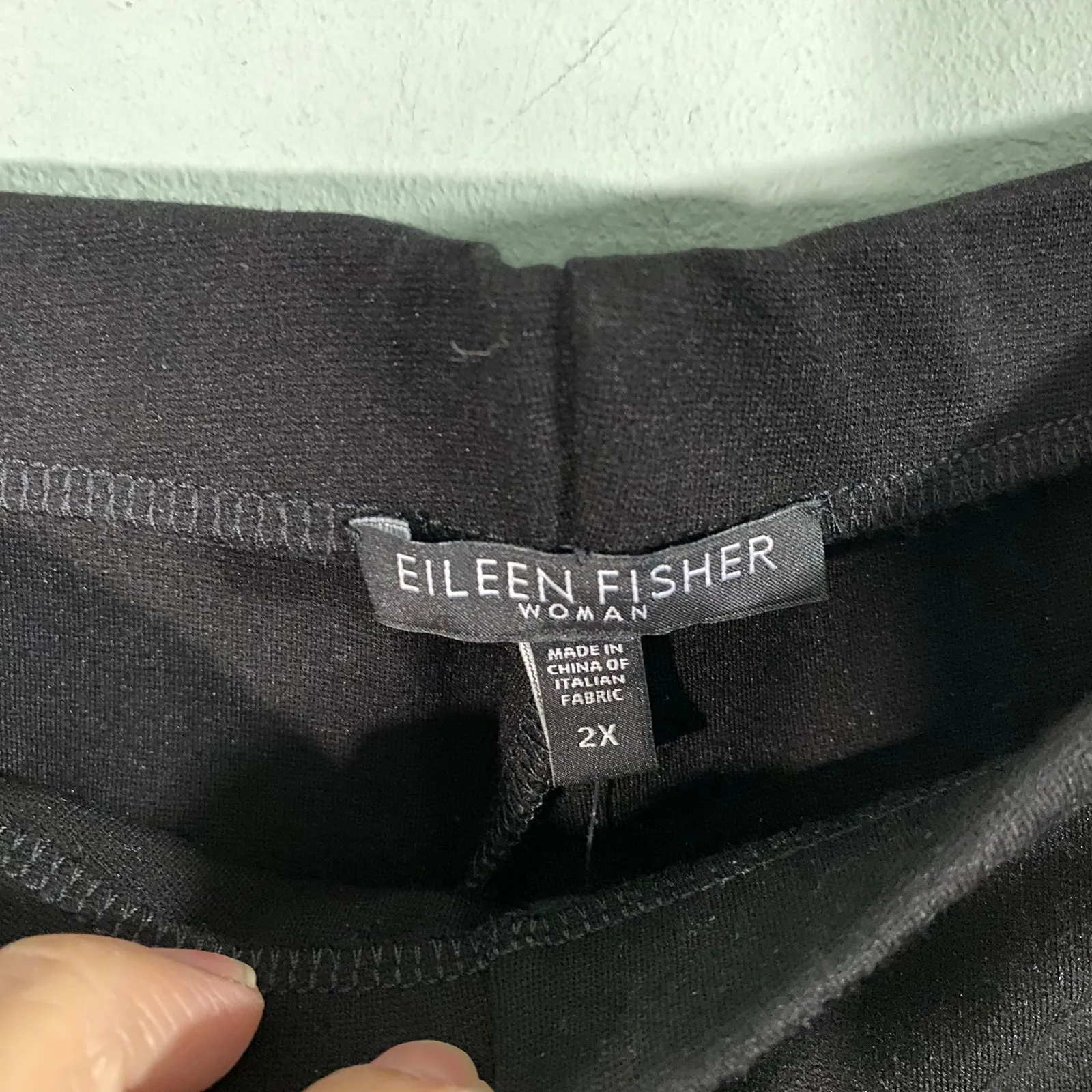 Eileen Fisher Women Black Pull On Stretchy Skinny Pants Size 2X NWT - Image 3