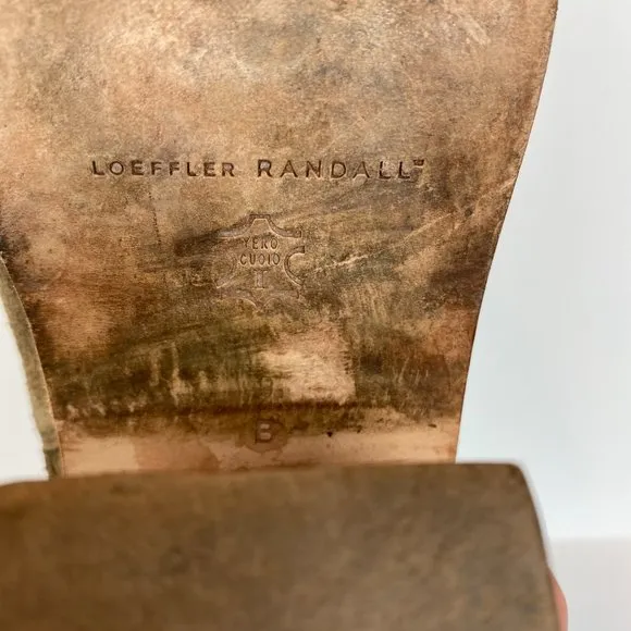 Loeffler Randall Ankle Booties 9 Khaki Green‎ Gray Suede Leather Stacked Heel - Image 15